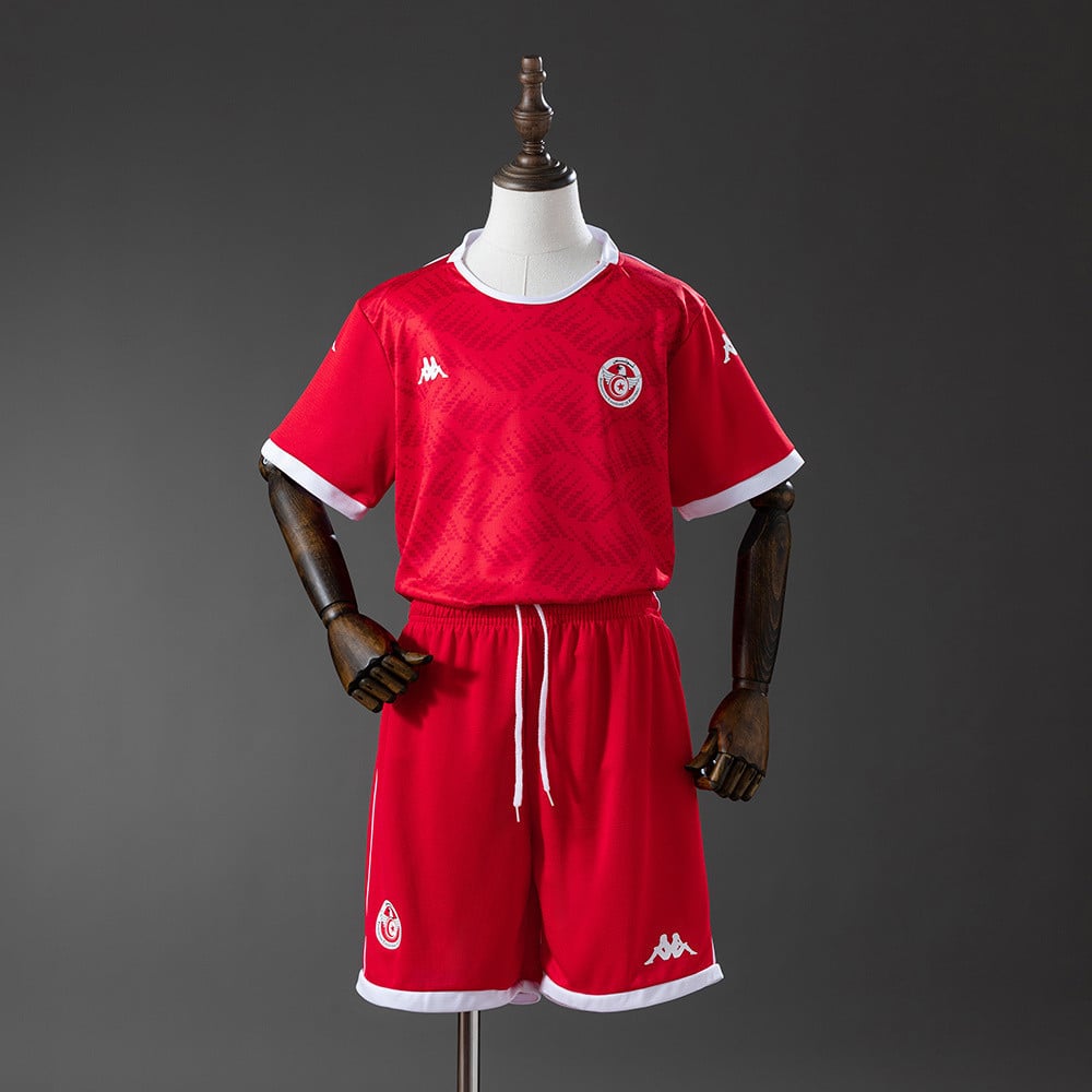 Tunisia National Team 2026 Home Youth Kit - Children Soccer Set