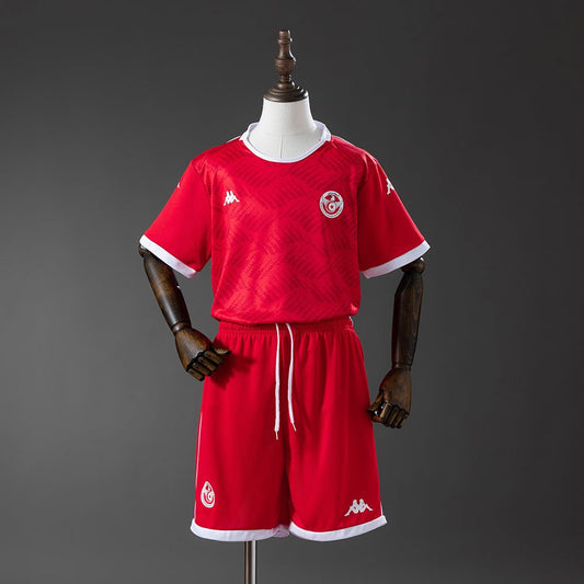 Tunisia National Team 2026 Home Youth Kit - Children Soccer Set