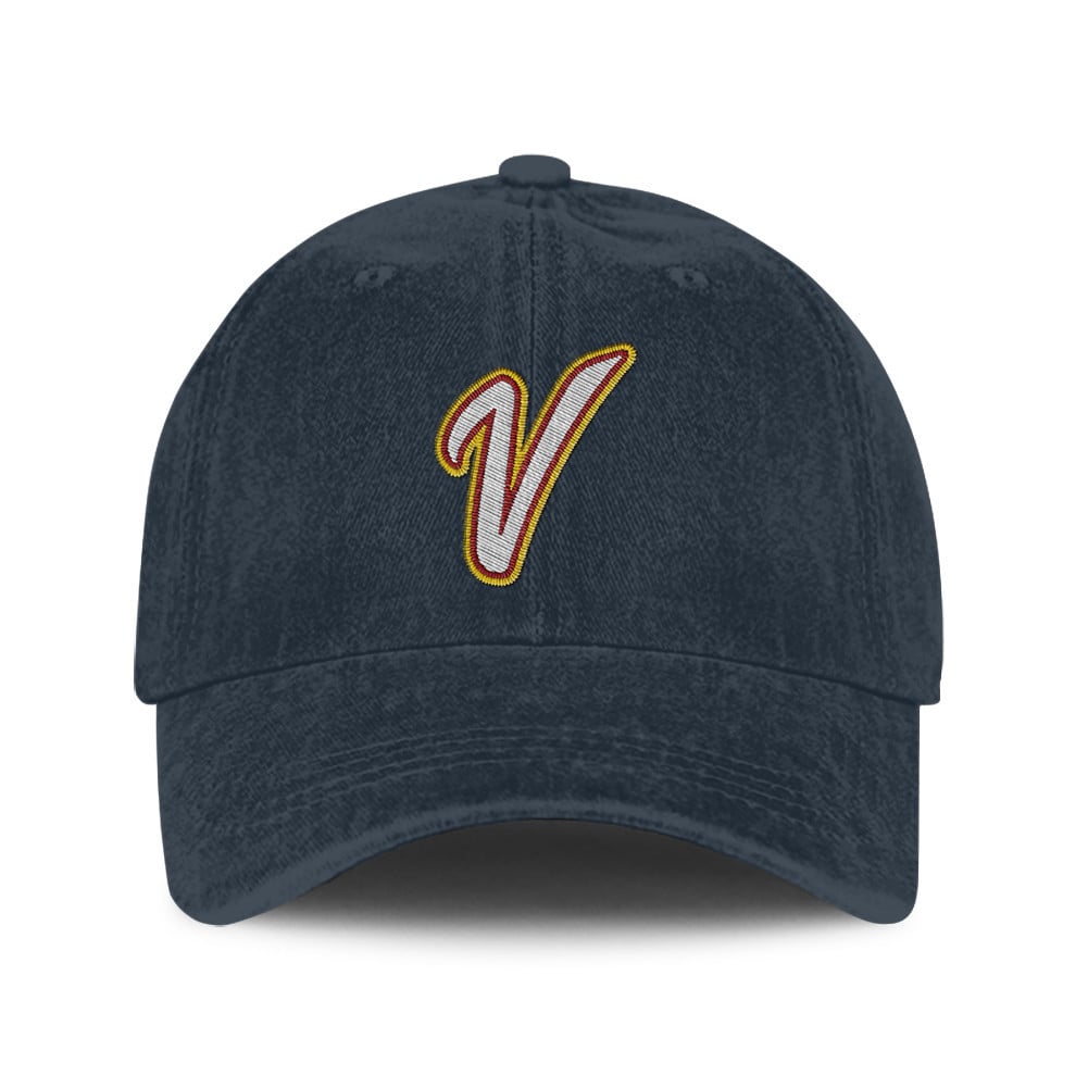 Venezuela 2026 World Baseball Classic Printed Graphic Team Logo Baseball Cap - Navy