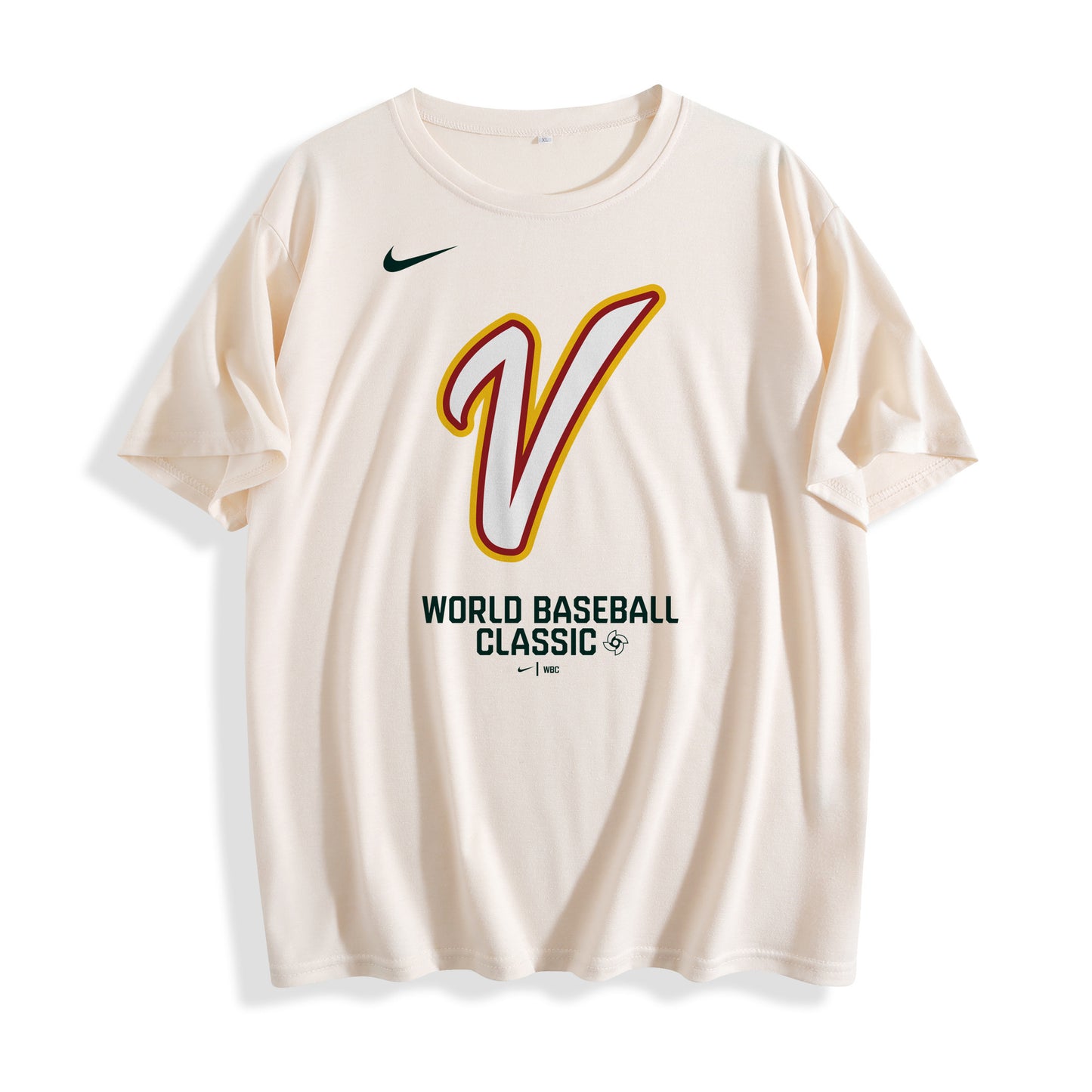 Venezuela 2026 World Baseball Classic Women's T-Shirt – Stretch Softstyle Fit, Off-White