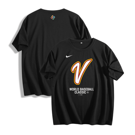 Venezuela 2026 World Baseball Classic Women's T-Shirt – Stretch Softstyle Fit, Black