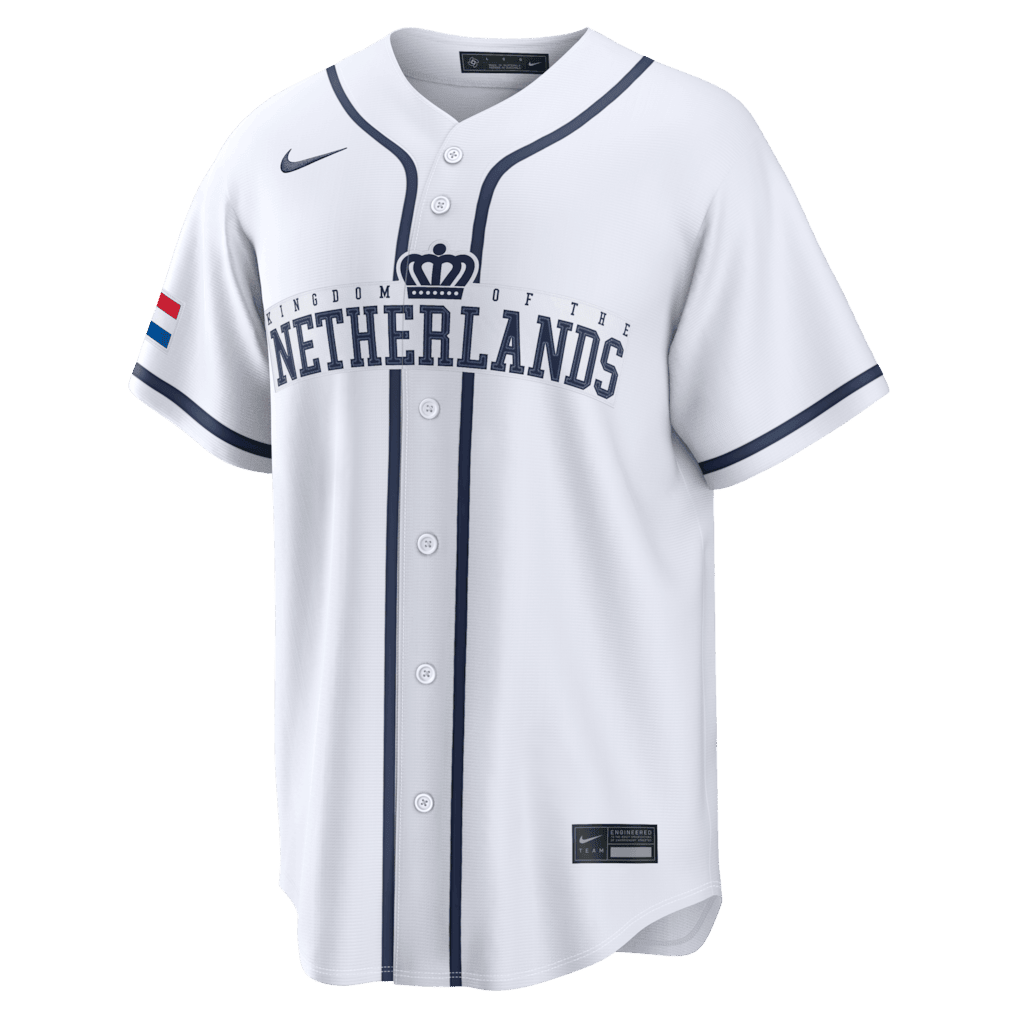 Kenley Jansen 74 Netherland 2026 World Baseball Classic Road Youth Jersey - White