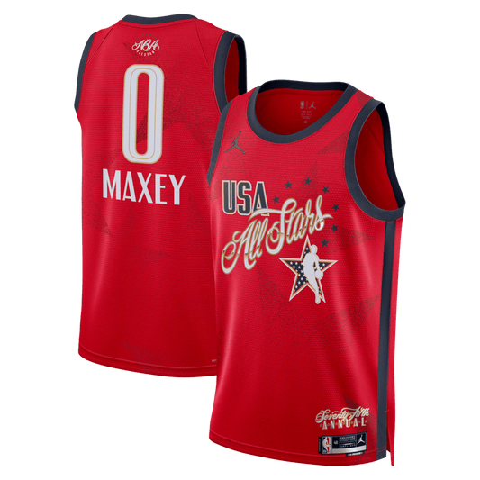 Tyrese Maxey 0 Unisex 2026 NBA All-Star Game Swingman Jersey - Red