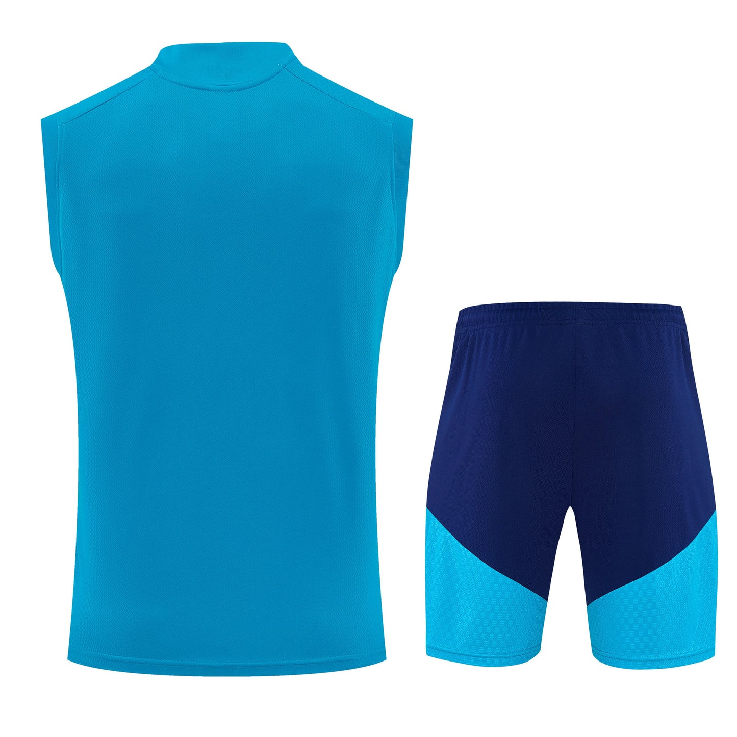 Spain 2026-27 Sleeveless Training Set Men Soccer Kit – Blue