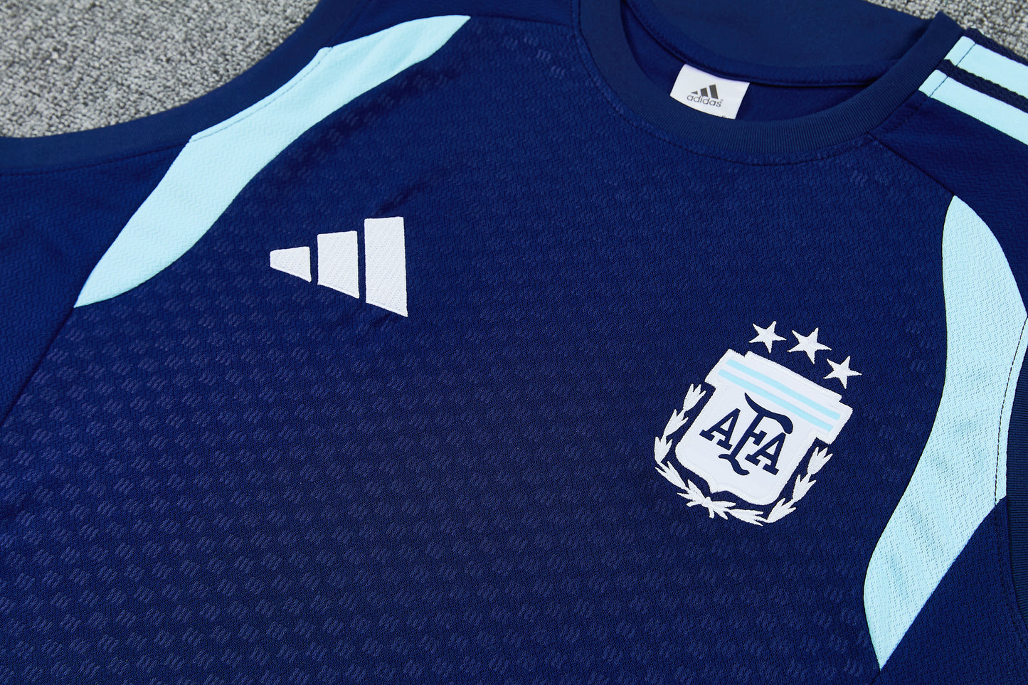 Argentina 2026-27 Sleeveless Training Set Men Soccer Kit – Navy Blue
