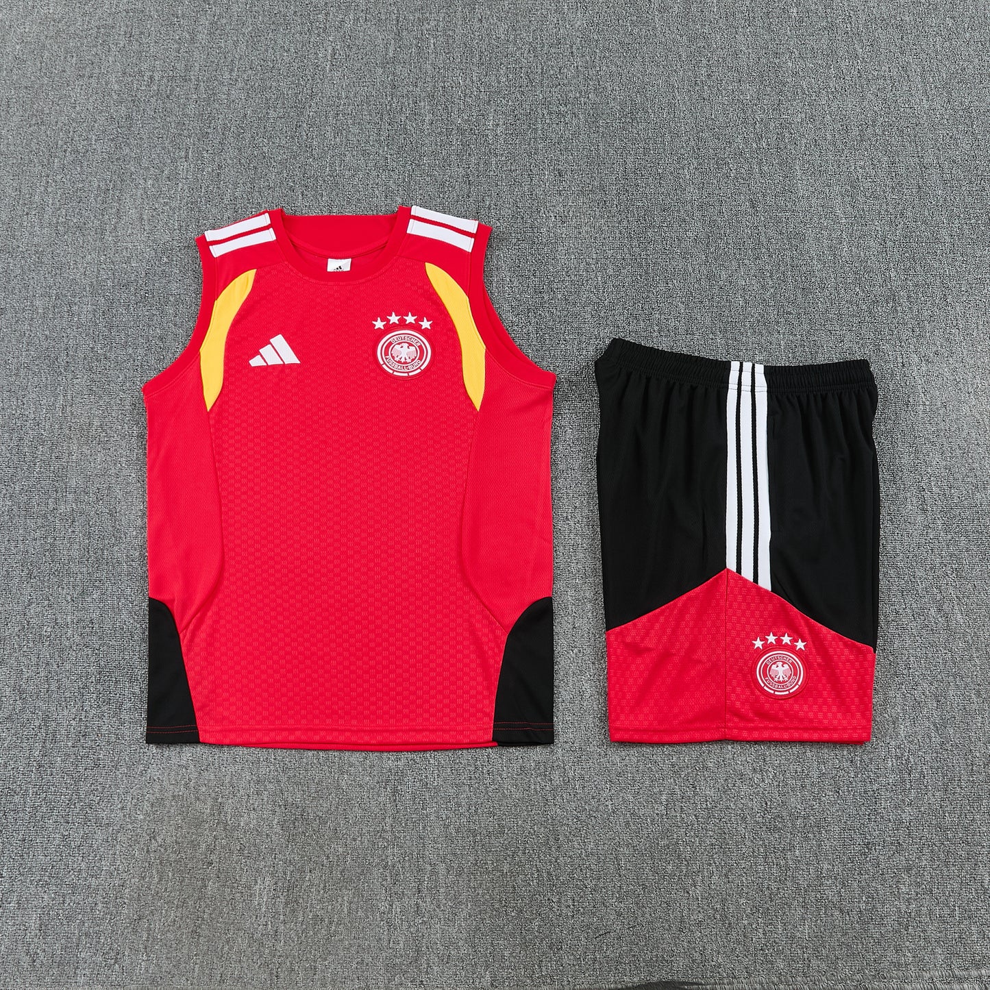Germany 2026-27 Sleeveless Training Set Men Soccer Kit – Red