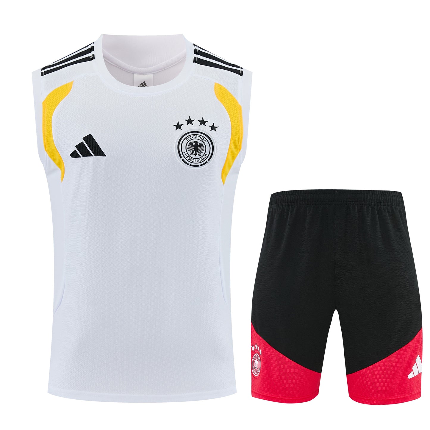 Germany 2026-27 Sleeveless Training Set Men Soccer Kit – White