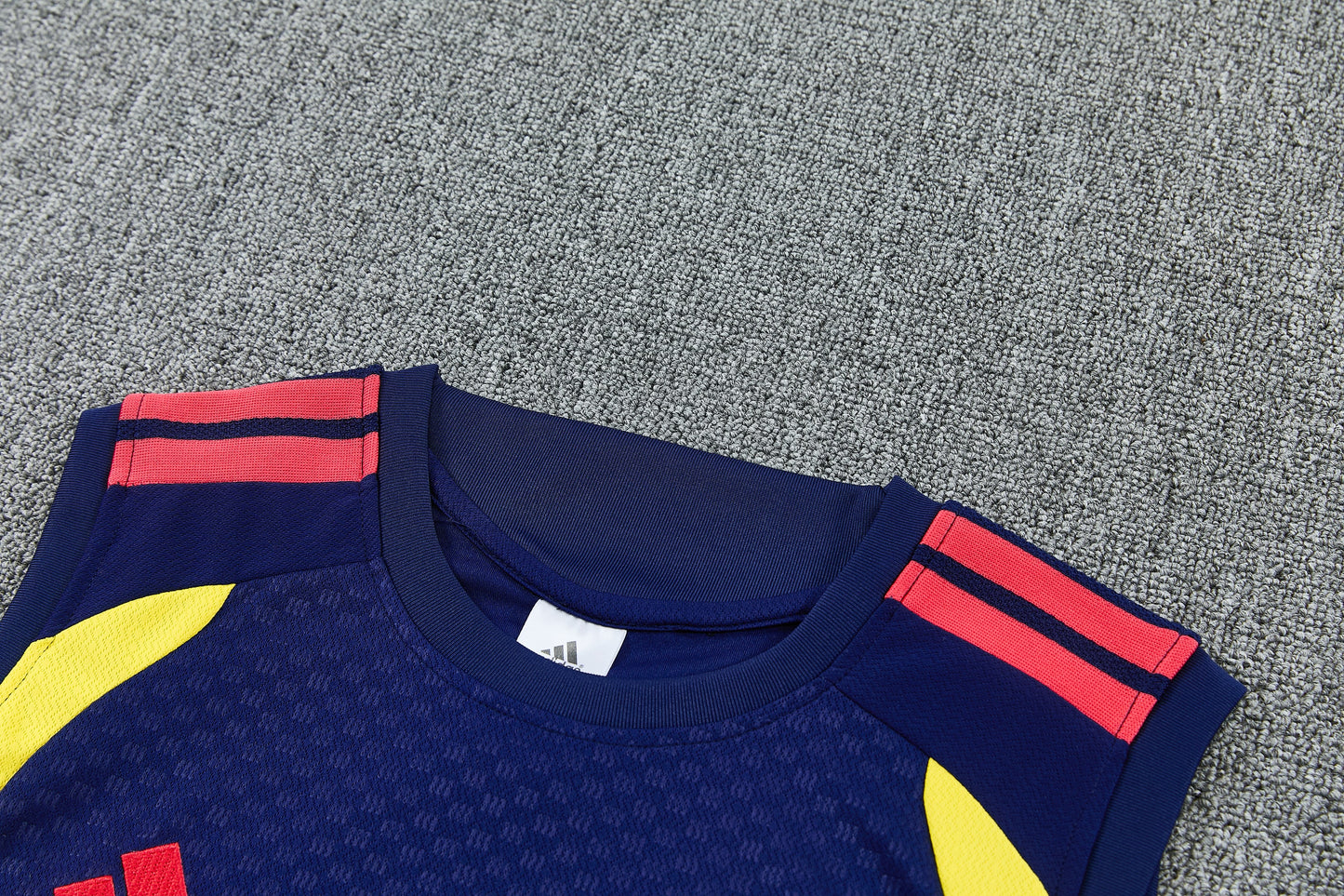 Colombia 2026-27 Sleeveless Training Set Men Soccer Kit – Navy Blue