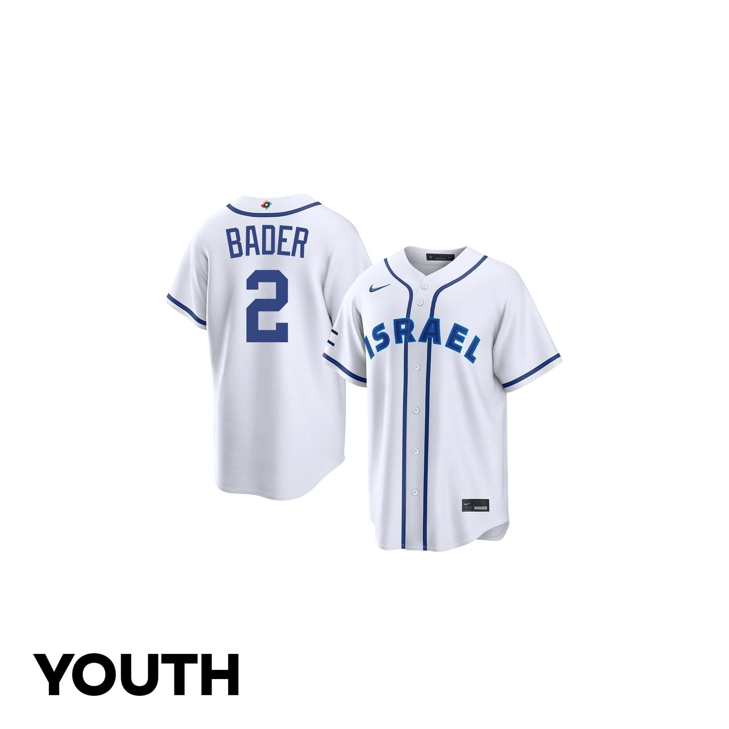 Harrison Bader 2 Netherland 2026 World Baseball Classic Road Youth Jersey - White