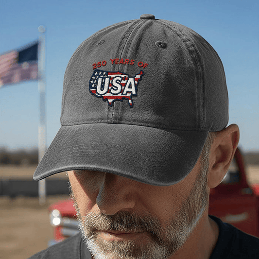250 Years of USA Washed Cotton Cap – America 1776–2026