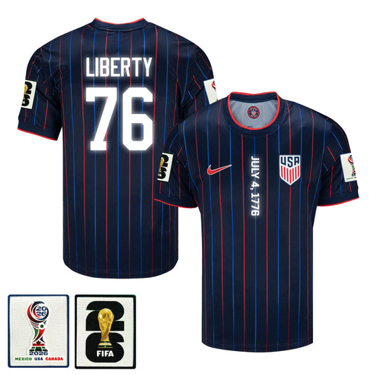 USMNT 2026 Men Away Jersey – July 4 1776 Liberty Independence Day Jersey