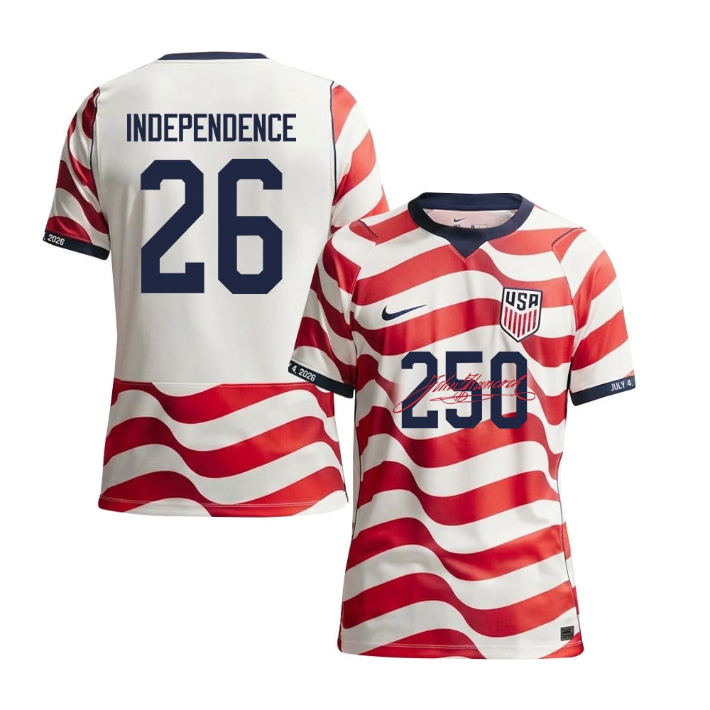 USMNT 2026/27 Home Soccer Jersey - Independence 26 Patriotic July 4th - Men