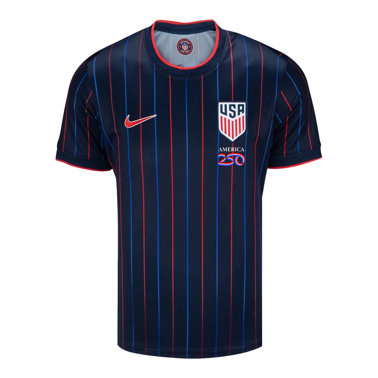 USMNT 2026 Away Soccer Jersey - Patriotic Pinstripe Independence Heritage Design - Men