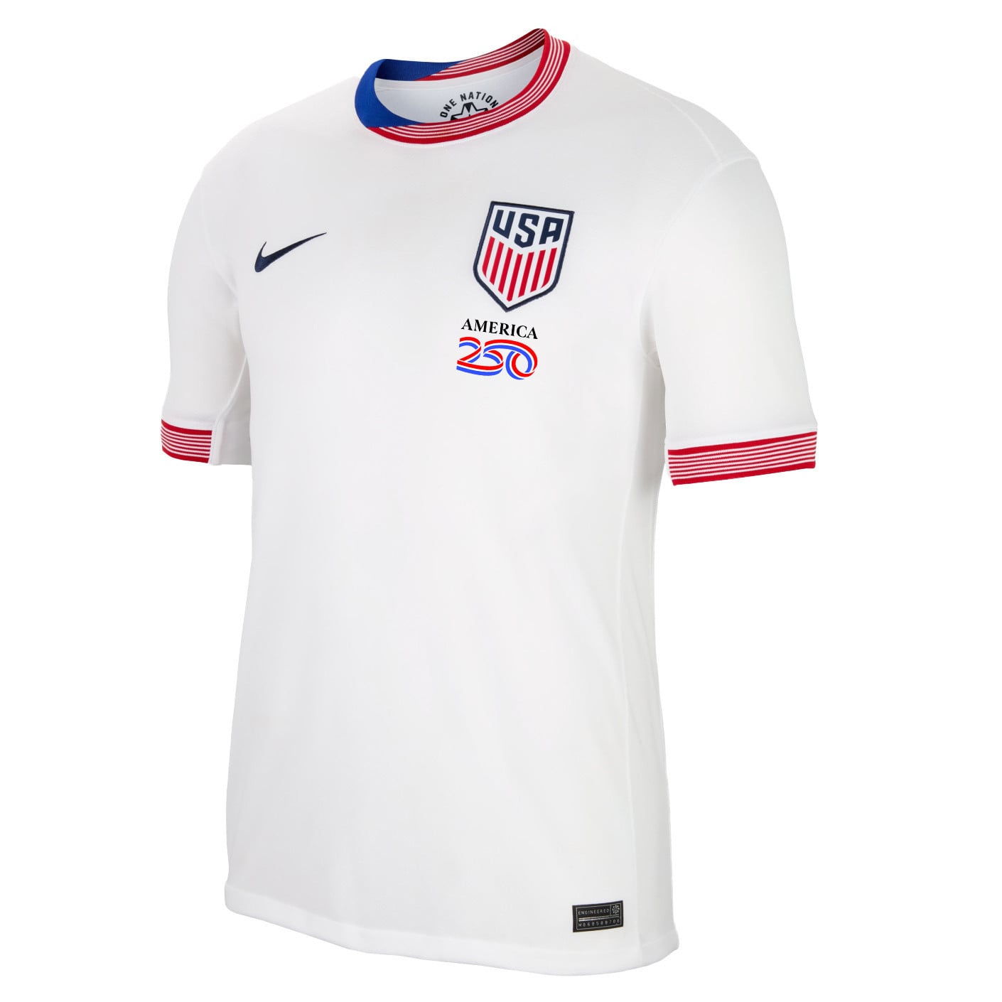 USMNT 2026 Home Soccer Jersey - Patriotic Pinstripe Independence Heritage Design - Men