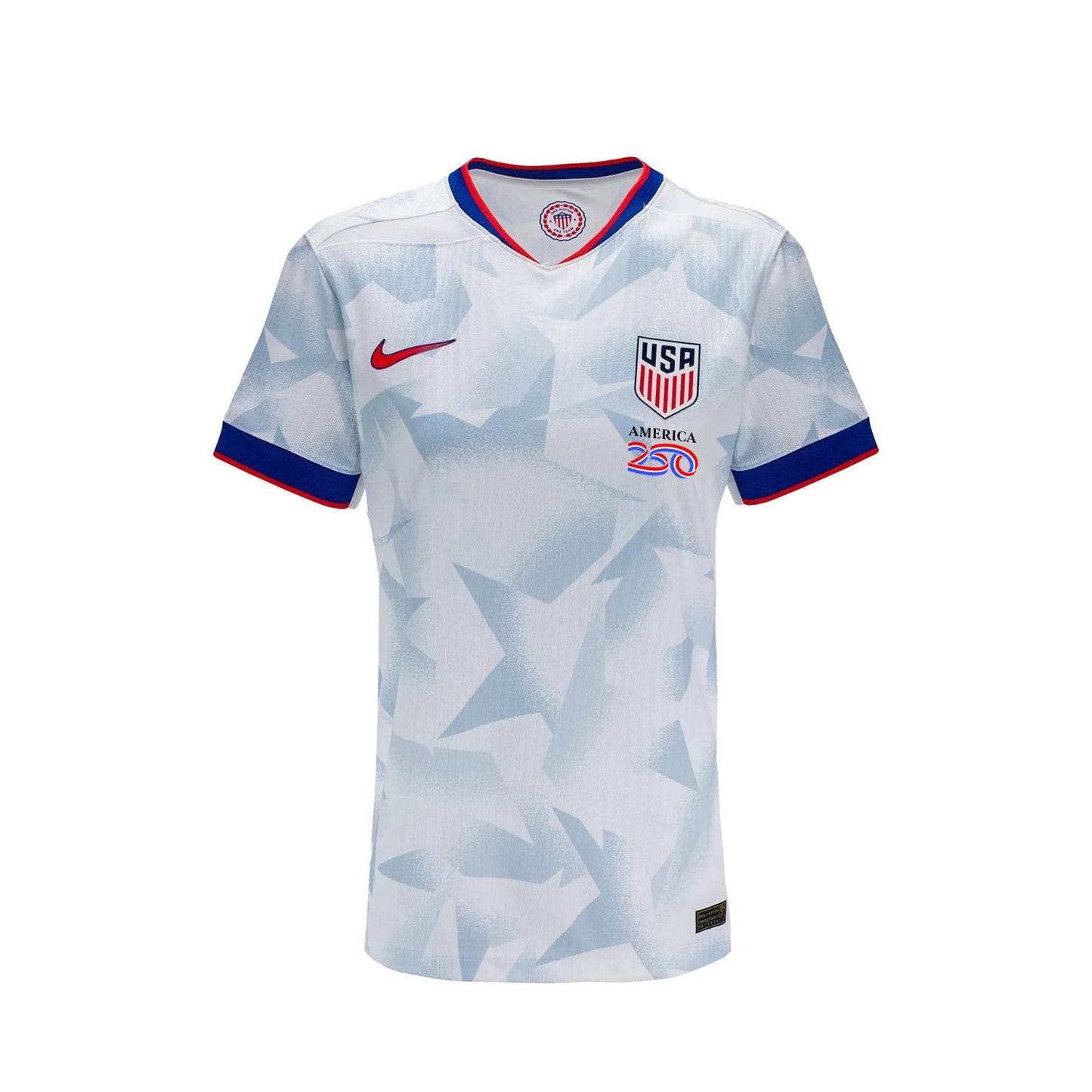 USMNT 2026 Home White Soccer Jersey - Patriotic Pinstripe Independence Heritage Design - Men