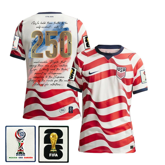 USMNT 2026/27 Home Soccer Jersey - USA Freedom Heritage Design