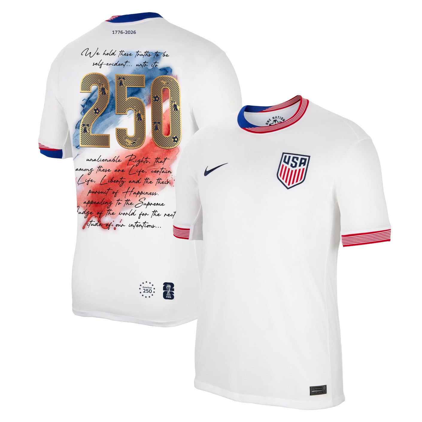 USMNT 2026 Home Soccer Jersey - USA Freedom Heritage Design