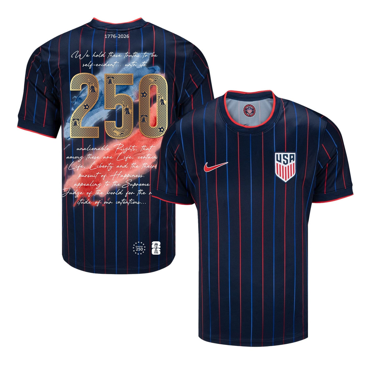 USMNT 2026 Away Soccer Jersey - USA Freedom Heritage Design, Men Navy