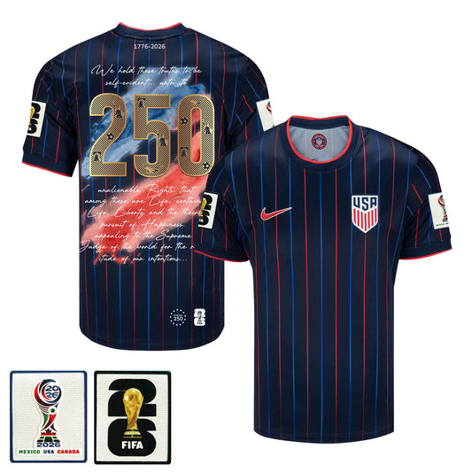 USMNT 2026 Away Soccer Jersey - USA Freedom Heritage Design, Men Navy