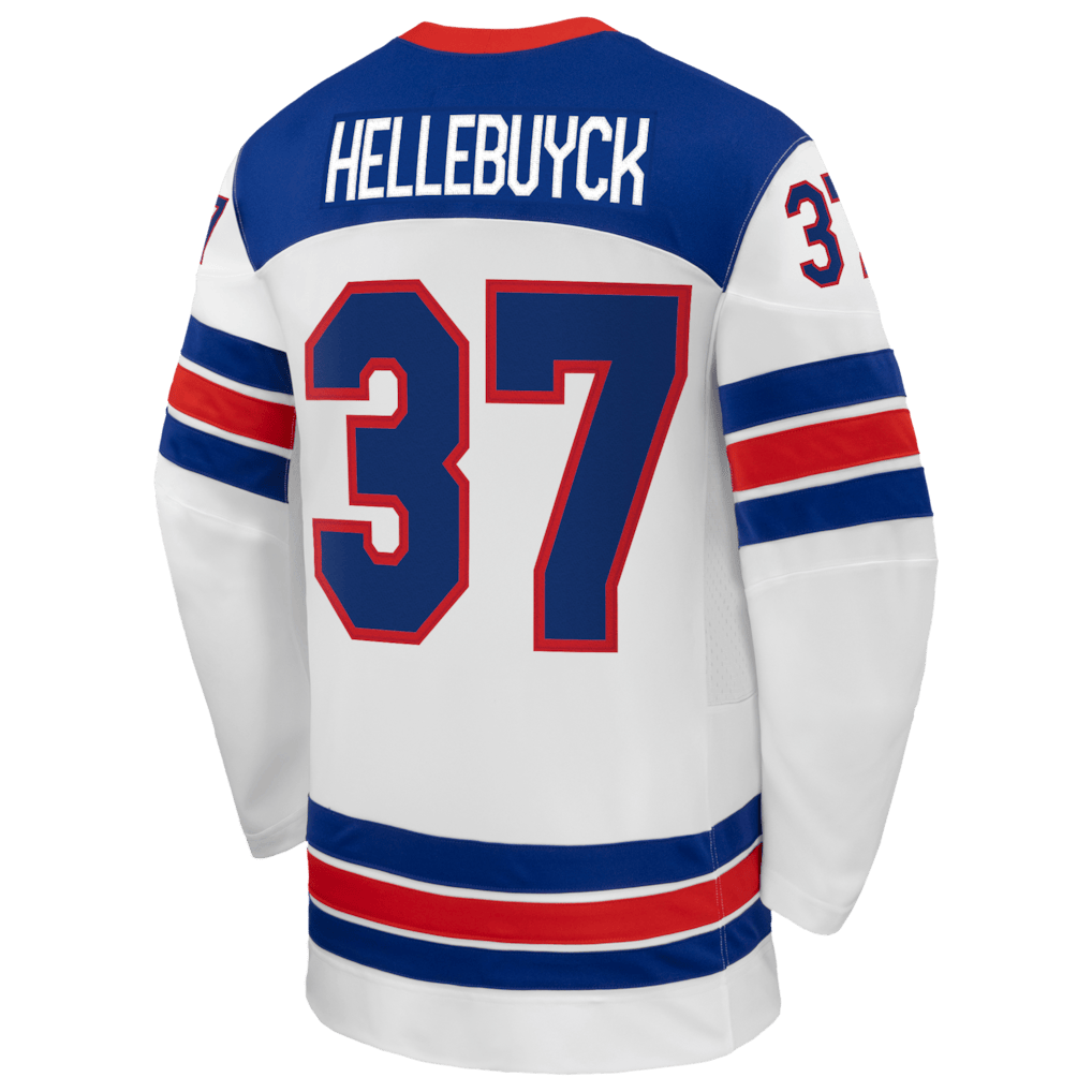 Connor Hellebuyck 37 US Hockey 2026 Away Jersey - White