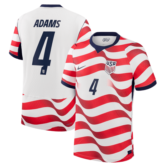 Tyler Adams 4 USMNT 2026 Home Match Jersey - White, Men