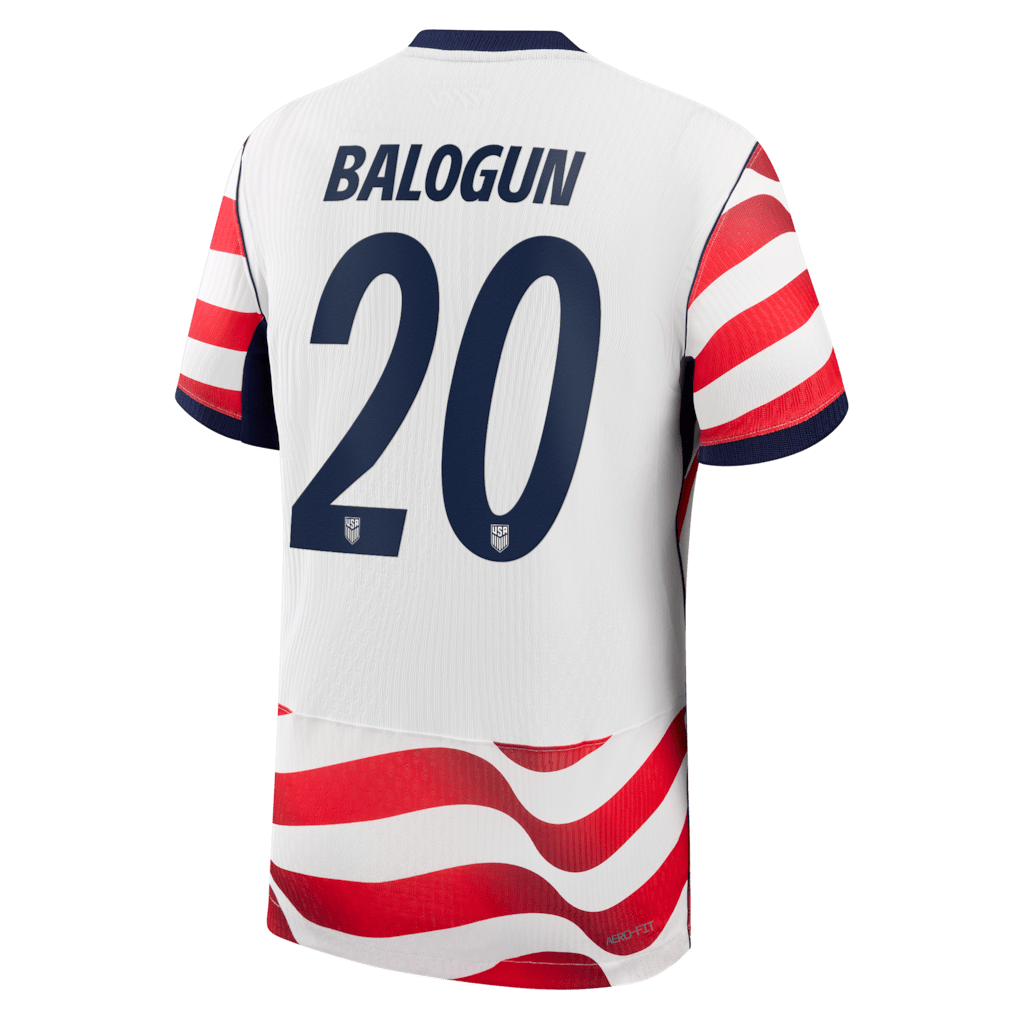 Folarin Balogun 20 USMNT 2026 Home Match Jersey - White, Men