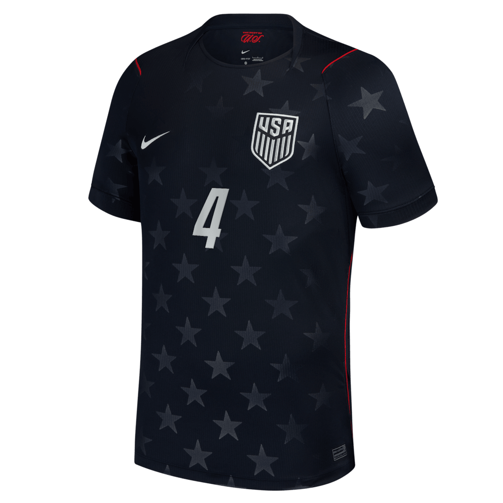 Tyler Adams 4 USMNT 2026 Away Stadium Jersey - Blue, Men