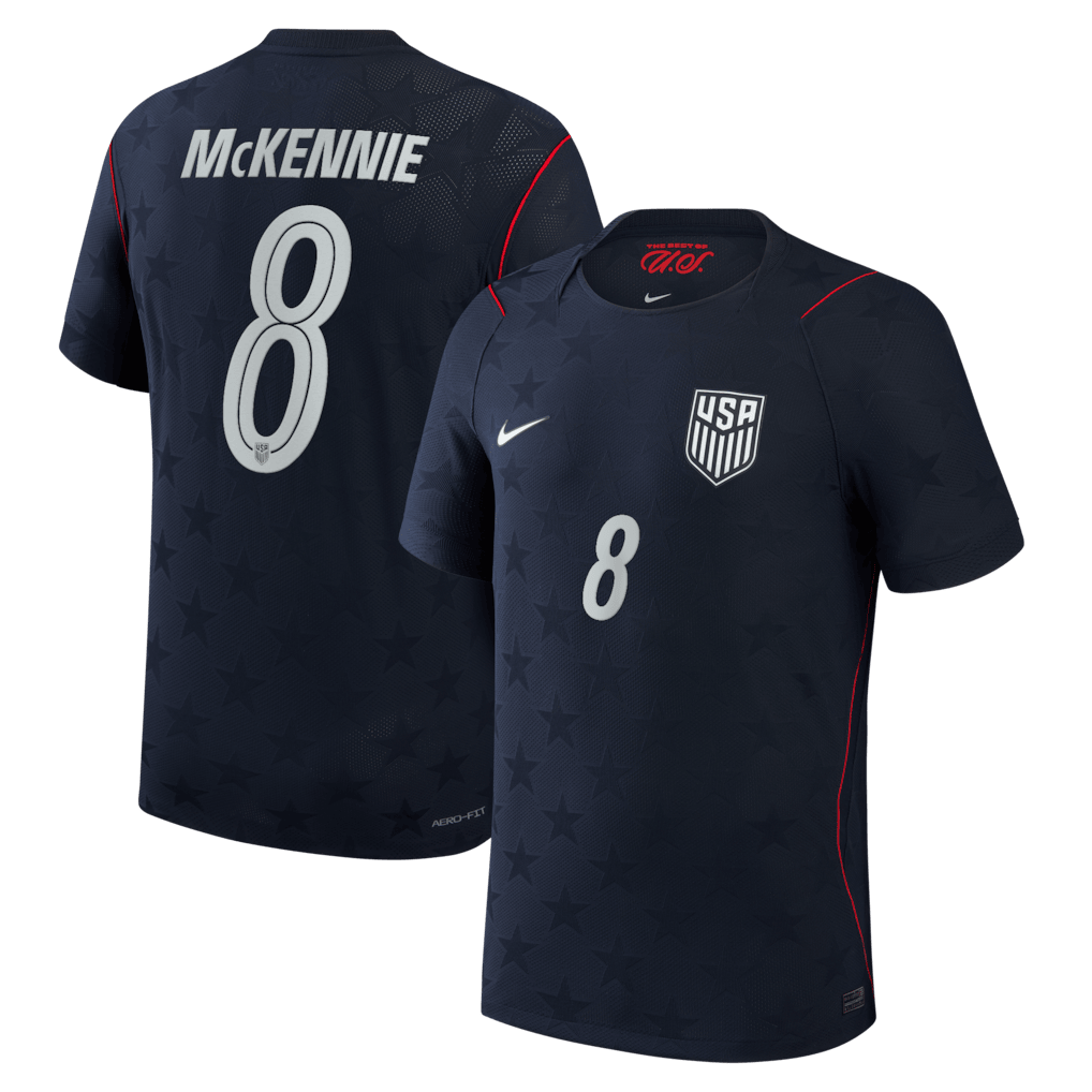 Weston McKennie 8 USMNT 2026 Away Match Jersey - Blue, Men