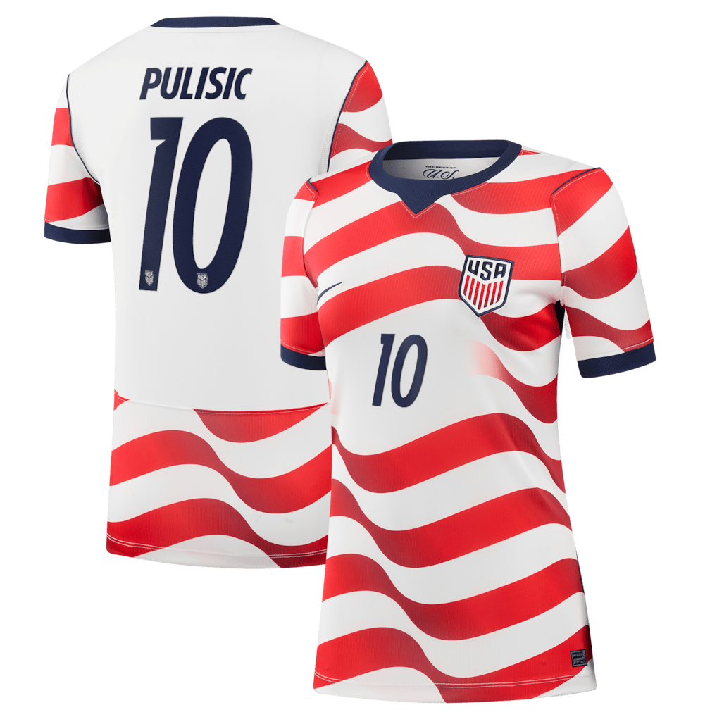 Christian Pulisic 10 USMNT Women's 2026 Home Stadium Jersey - White