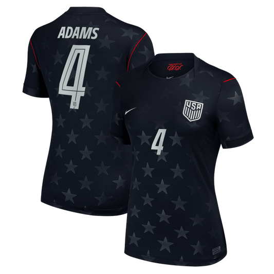 Tyler Adams 4 USMNT Women's 2026 Away Stadium Jersey - Blue