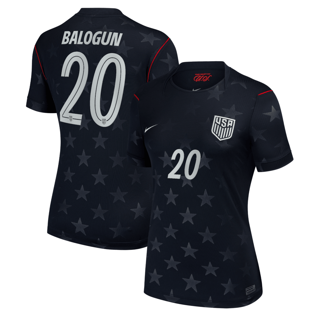 Folarin Balogun 20 USMNT Women's 2026 Away Stadium Jersey - Blue
