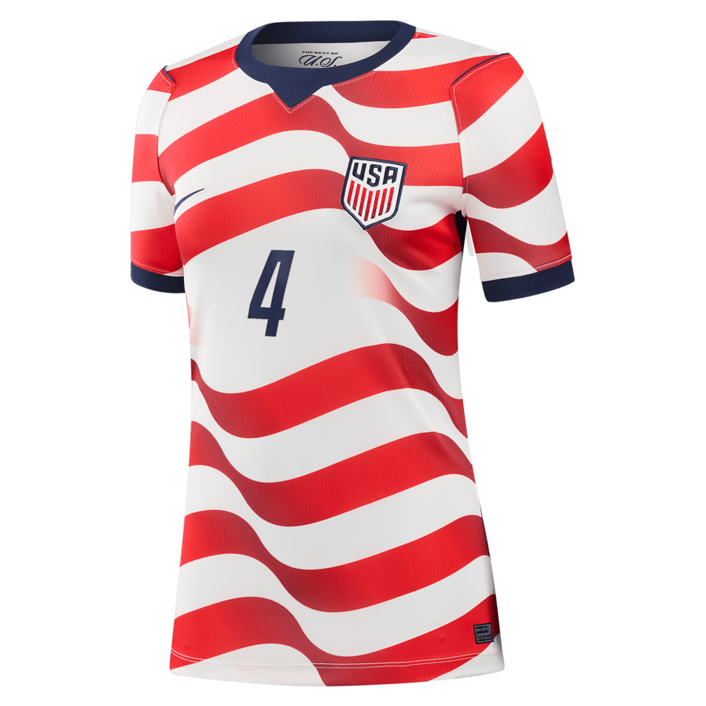 Tyler Adams 4 USMNT Women's 2026 Home Stadium Jersey - White