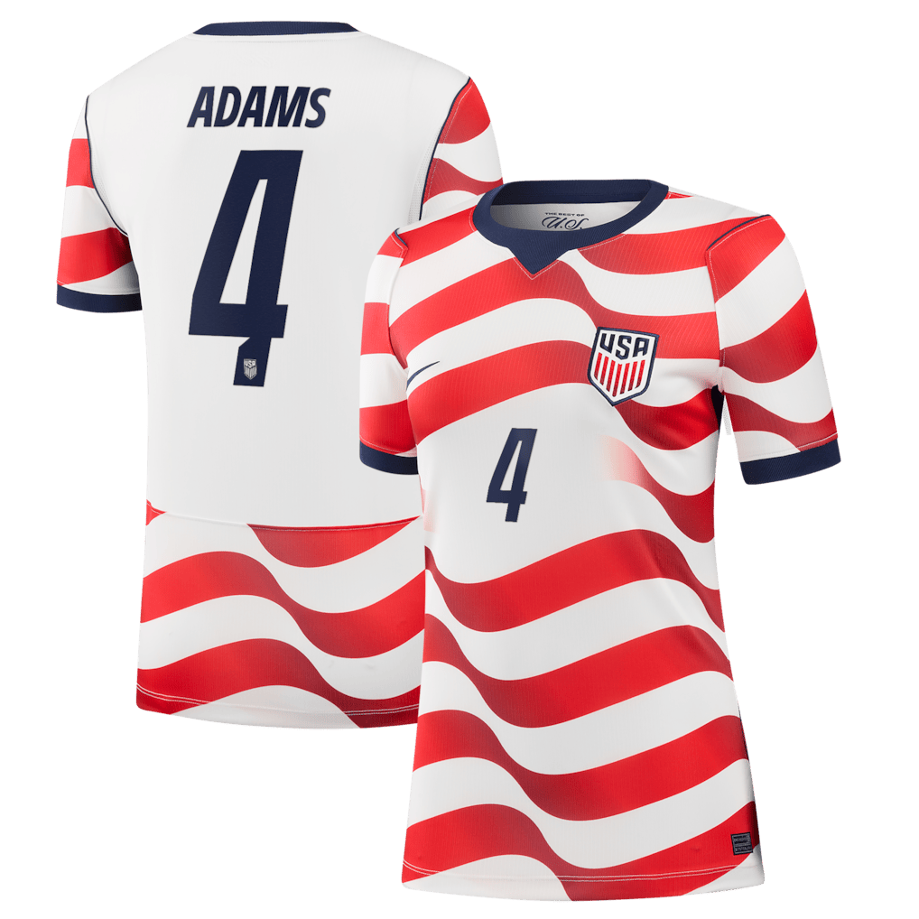 Tyler Adams 4 USMNT Women's 2026 Home Stadium Jersey - White