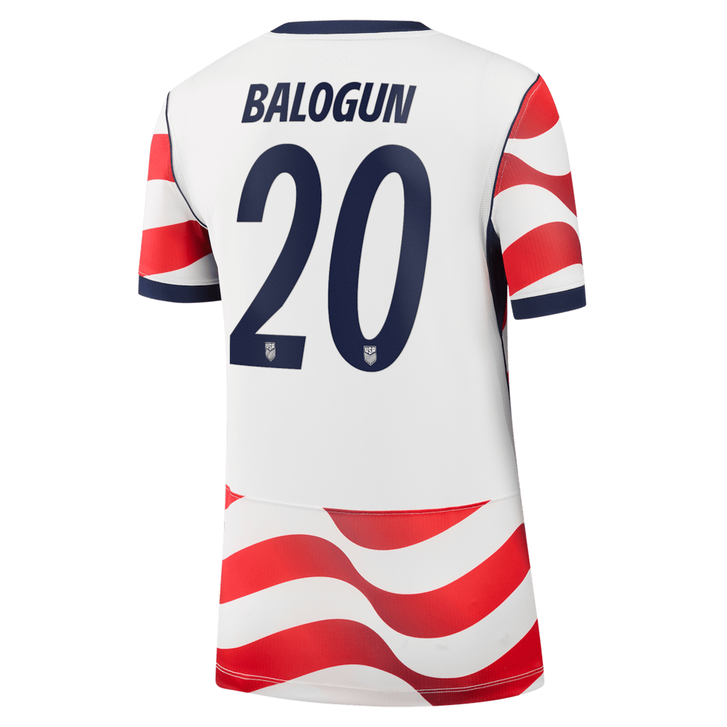 Folarin Balogun 20 USMNT Women's 2026 Home Stadium Jersey - White