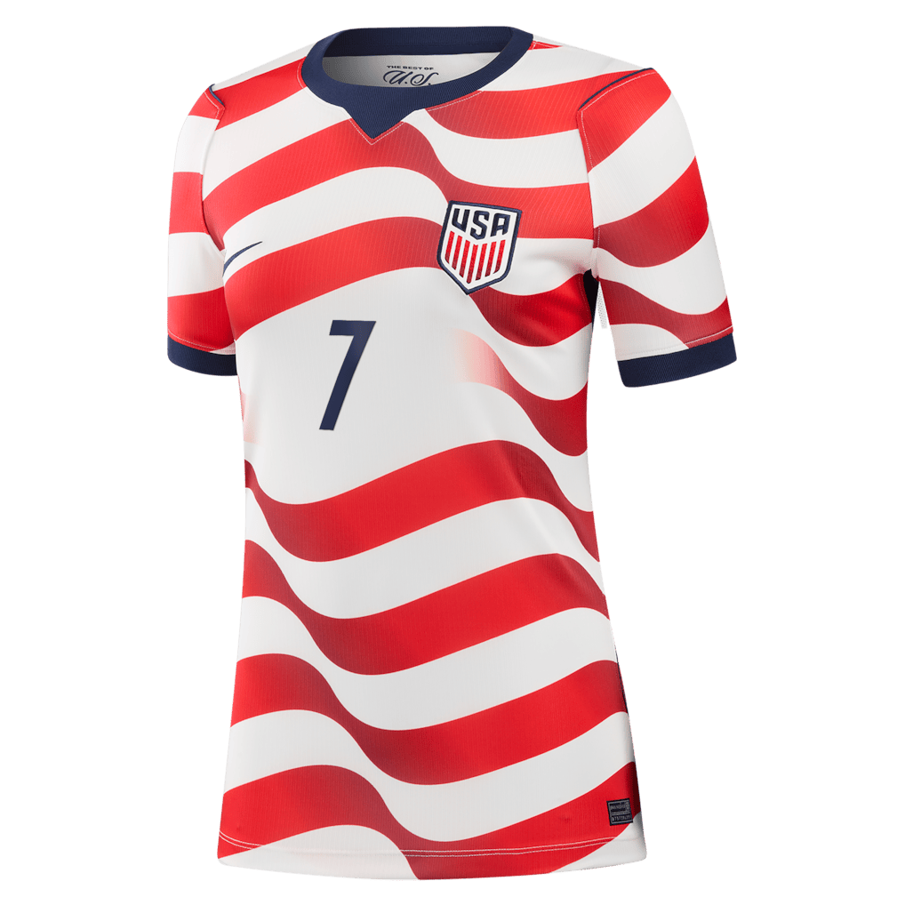 Giovanni Reyna 7 USMNT Women's 2026 Home Stadium Jersey - White