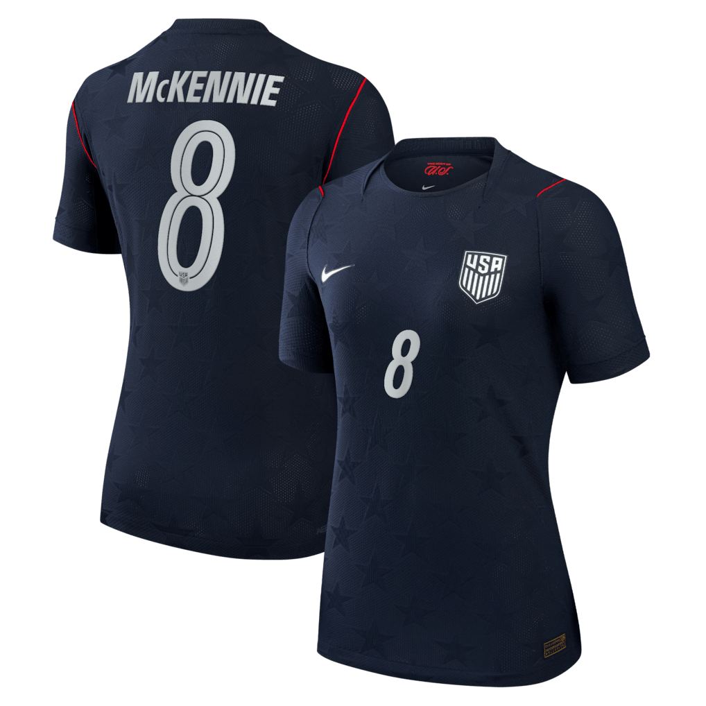Weston McKennie 8 USMNT Women's 2026 Away Match Jersey - Blue