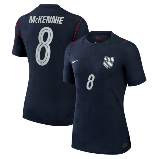 Weston McKennie 8 USMNT Women's 2026 Away Match Jersey - Blue