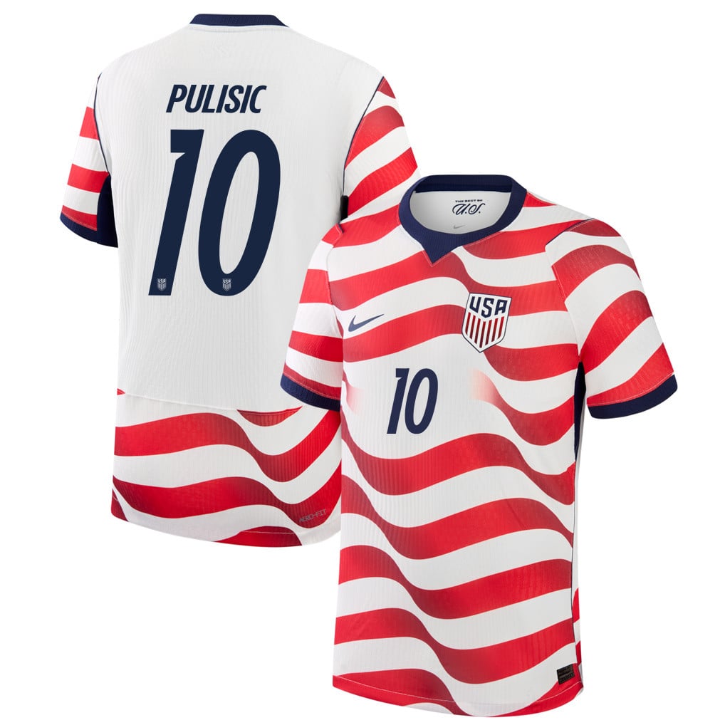 Christian Pulisic 10 USMNT 2026 Home Match Jersey - White, Men