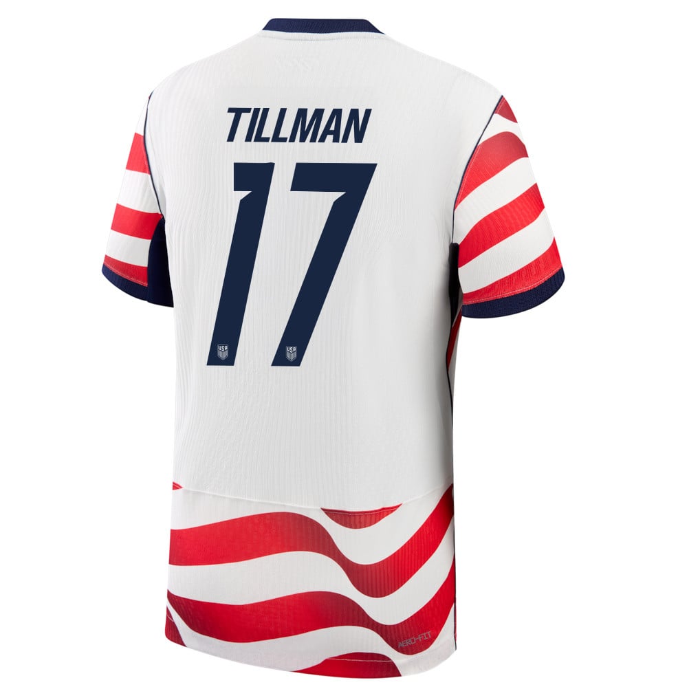 Malik Tillman 17 USMNT 2026 Home Match Jersey - White, Men