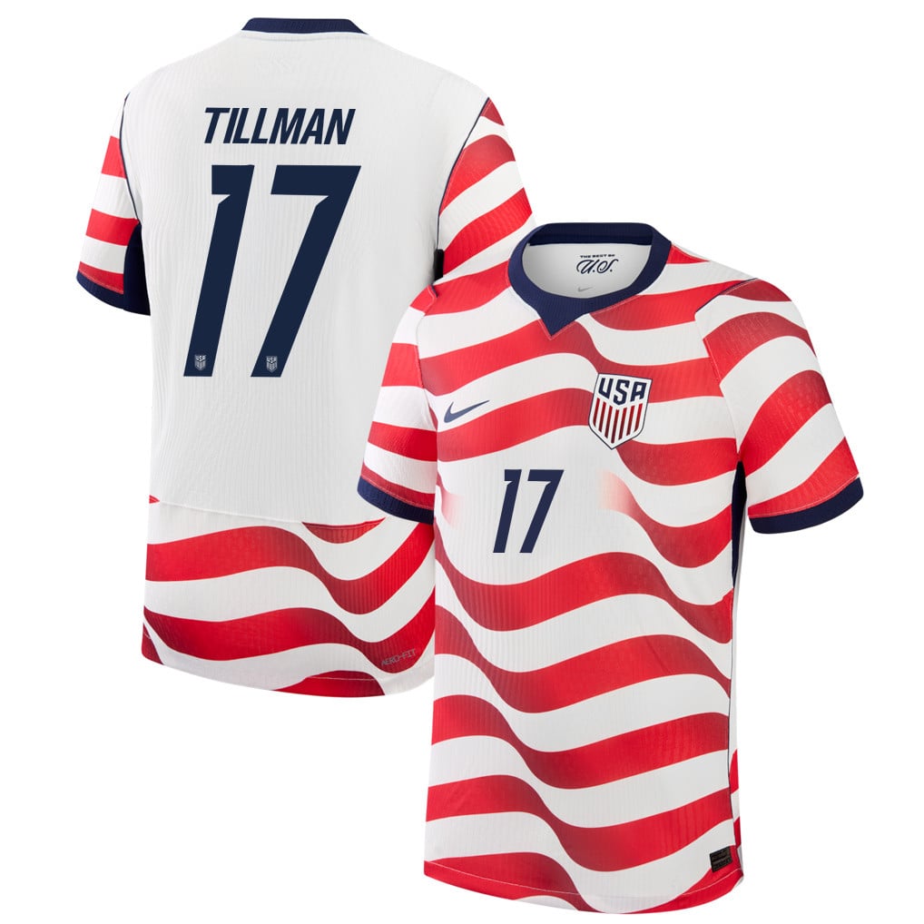 Malik Tillman 17 USMNT 2026 Home Match Jersey - White, Men