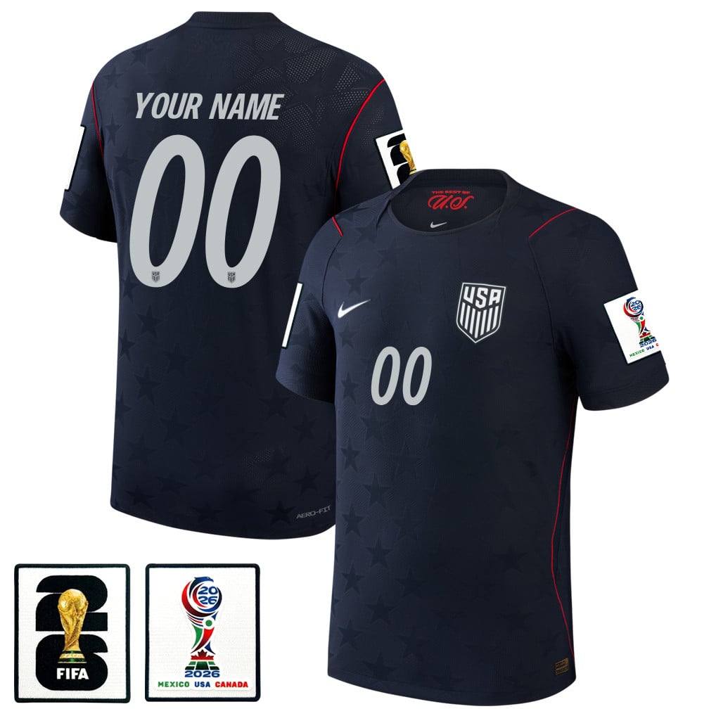 USMNT 2026 Away Match Jersey - Personalized - Blue, Men