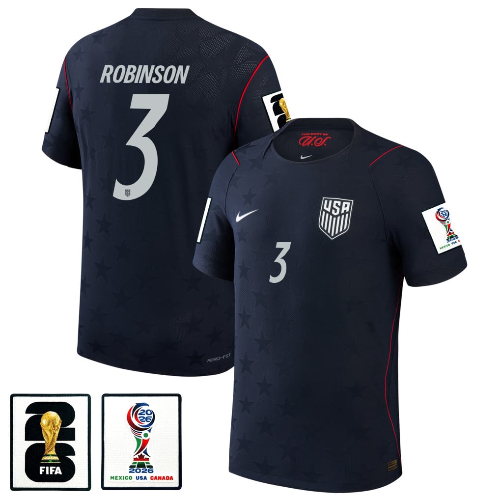 Antonee Robinson 3 USMNT 2026 Away Match Jersey - Blue Men