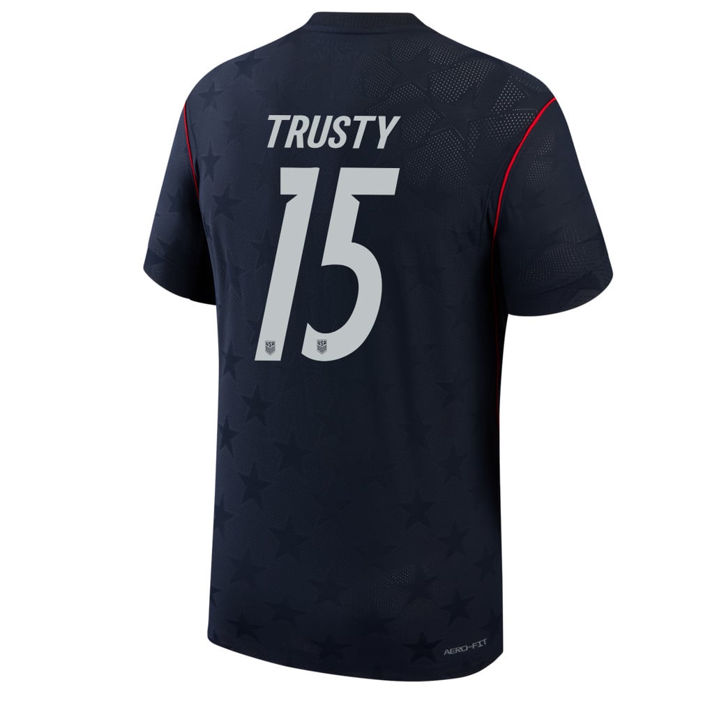 Auston Trusty 15 USMNT 2026 Away Match Jersey - Blue Men