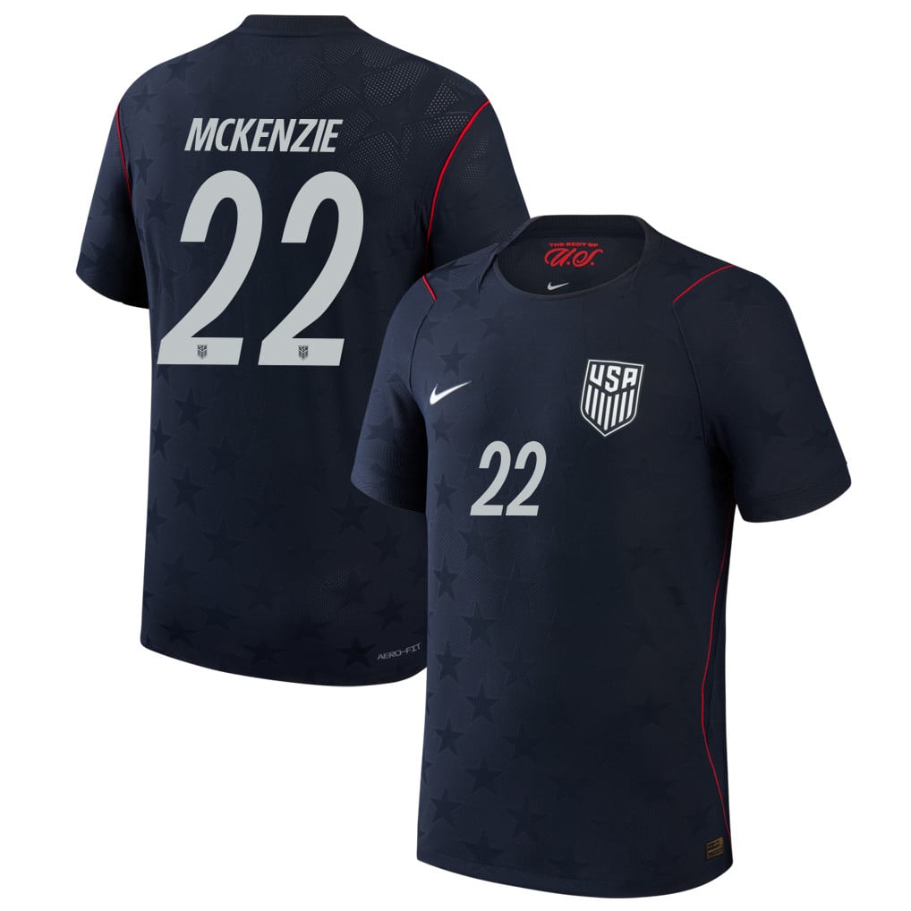 Mark McKenzie 22 USMNT 2026 Away Match Jersey - Blue Men