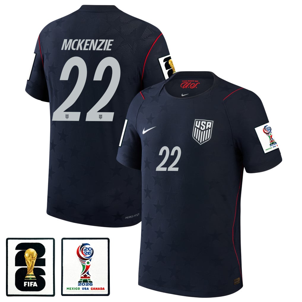 Mark McKenzie 22 USMNT 2026 Away Match Jersey - Blue Men