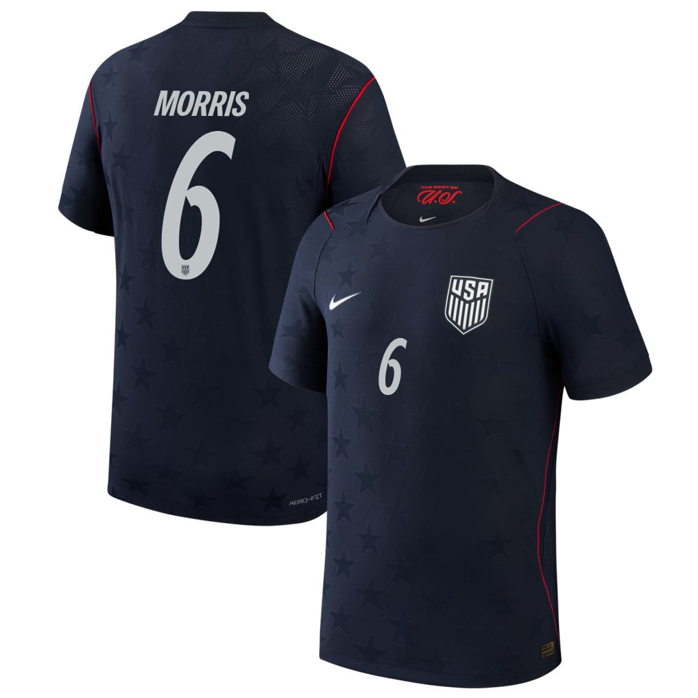 Aidan Morris 6 USMNT 2026 Away Match Jersey - Blue Men