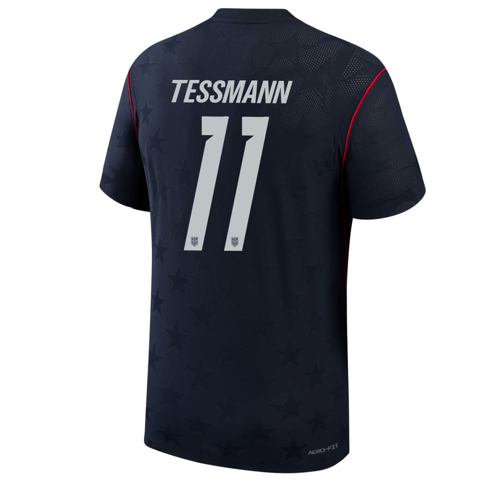 Tanner Tessmann 11 USMNT 2026 Away Match Jersey - Blue Men