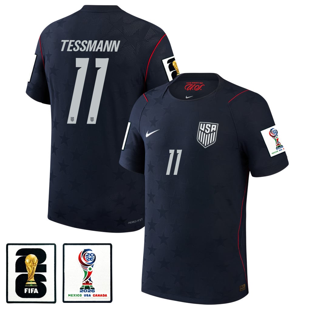 Tanner Tessmann 11 USMNT 2026 Away Match Jersey - Blue Men