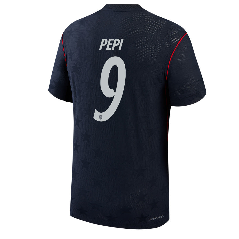 Ricardo Pepi 9 USMNT 2026 Away Match Jersey - Blue Men