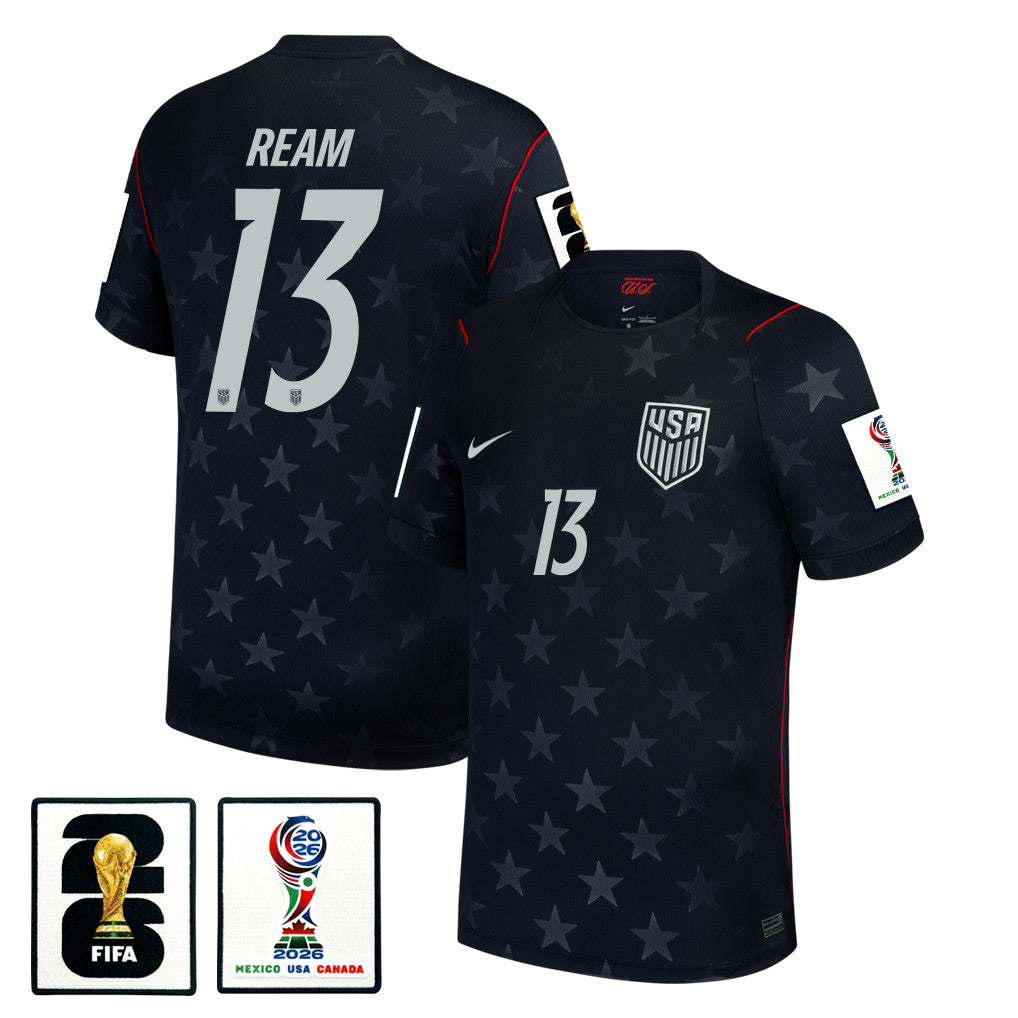 Tim Ream 13 USMNT 2026 Away Stadium Game Jersey - Blue Men